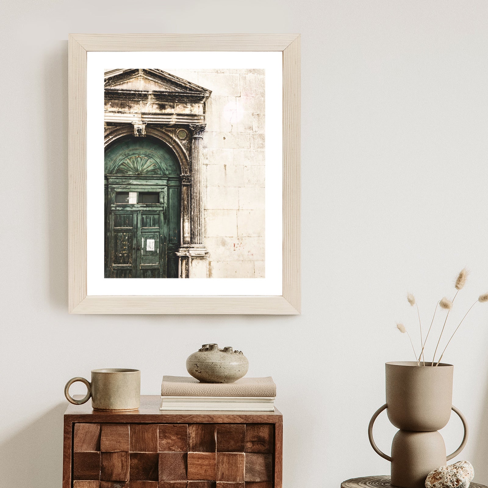 Plakat Stare Drzwi Architektura W Wenecji Rama Aluminiowa Kolor Czarny