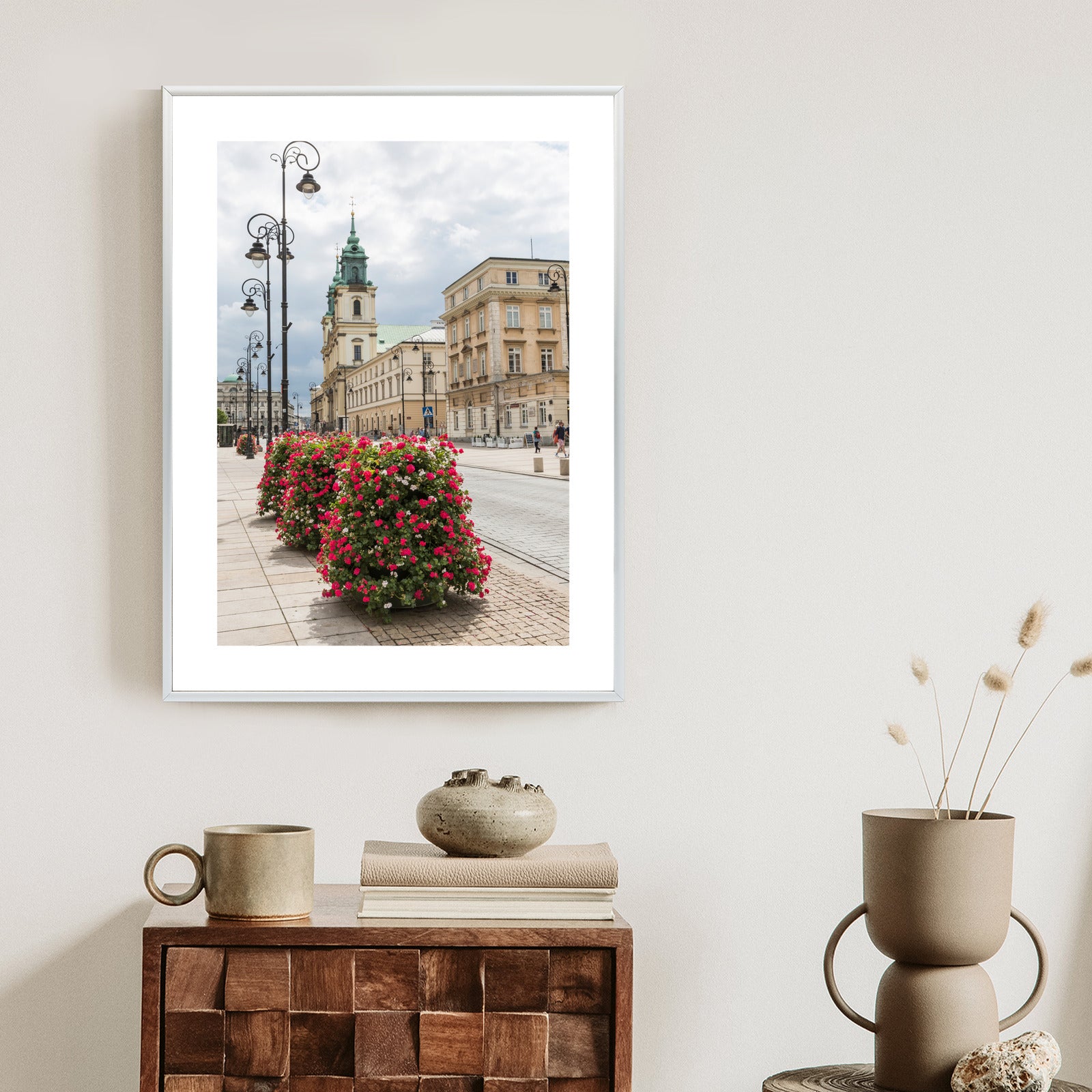 Plakat Kościół Świętego Krzyża W Dzielnicy Śródmieście W Warszawie Rama Aluminiowa Kolor Czarny