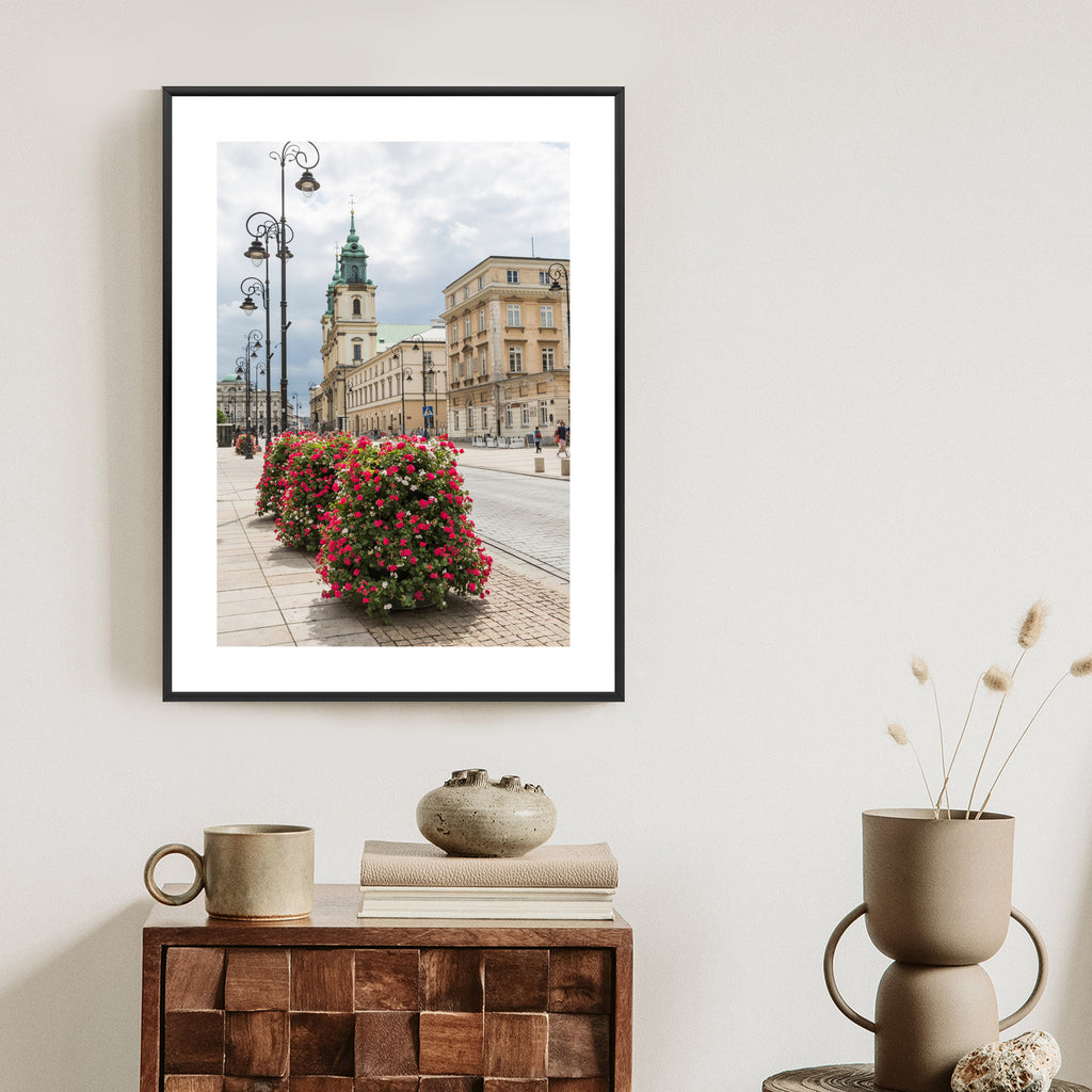 Plakat Kościół Świętego Krzyża W Dzielnicy Śródmieście W Warszawie Rama Aluminiowa Kolor Czarny