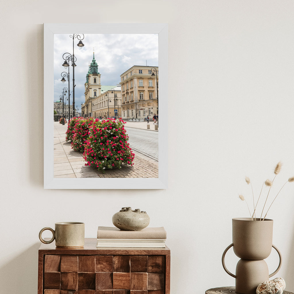 Plakat Kościół Świętego Krzyża W Dzielnicy Śródmieście W Warszawie Rama Aluminiowa Kolor Czarny