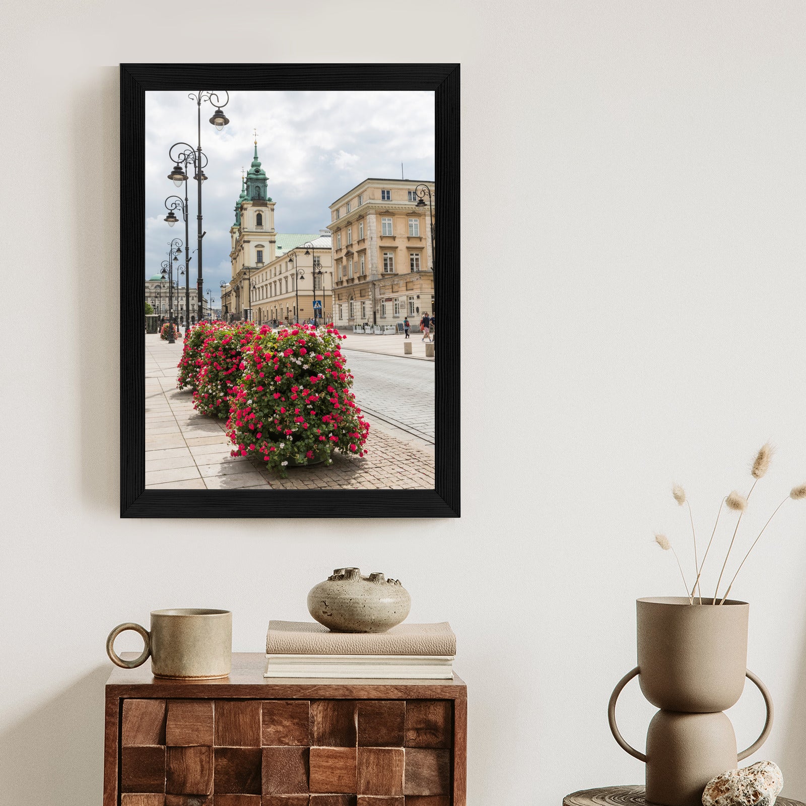 Plakat Kościół Świętego Krzyża W Dzielnicy Śródmieście W Warszawie Rama Aluminiowa Kolor Czarny