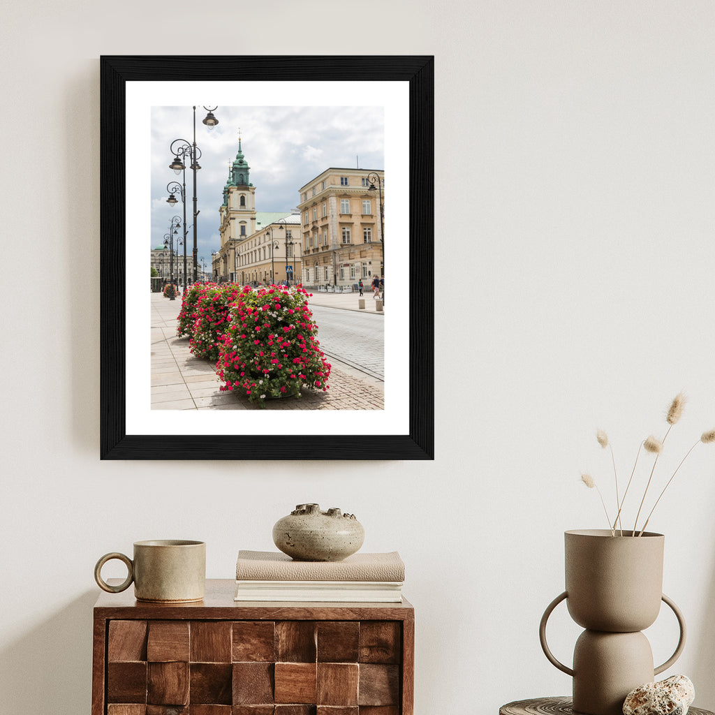 Plakat Kościół Świętego Krzyża W Dzielnicy Śródmieście W Warszawie Rama Aluminiowa Kolor Czarny