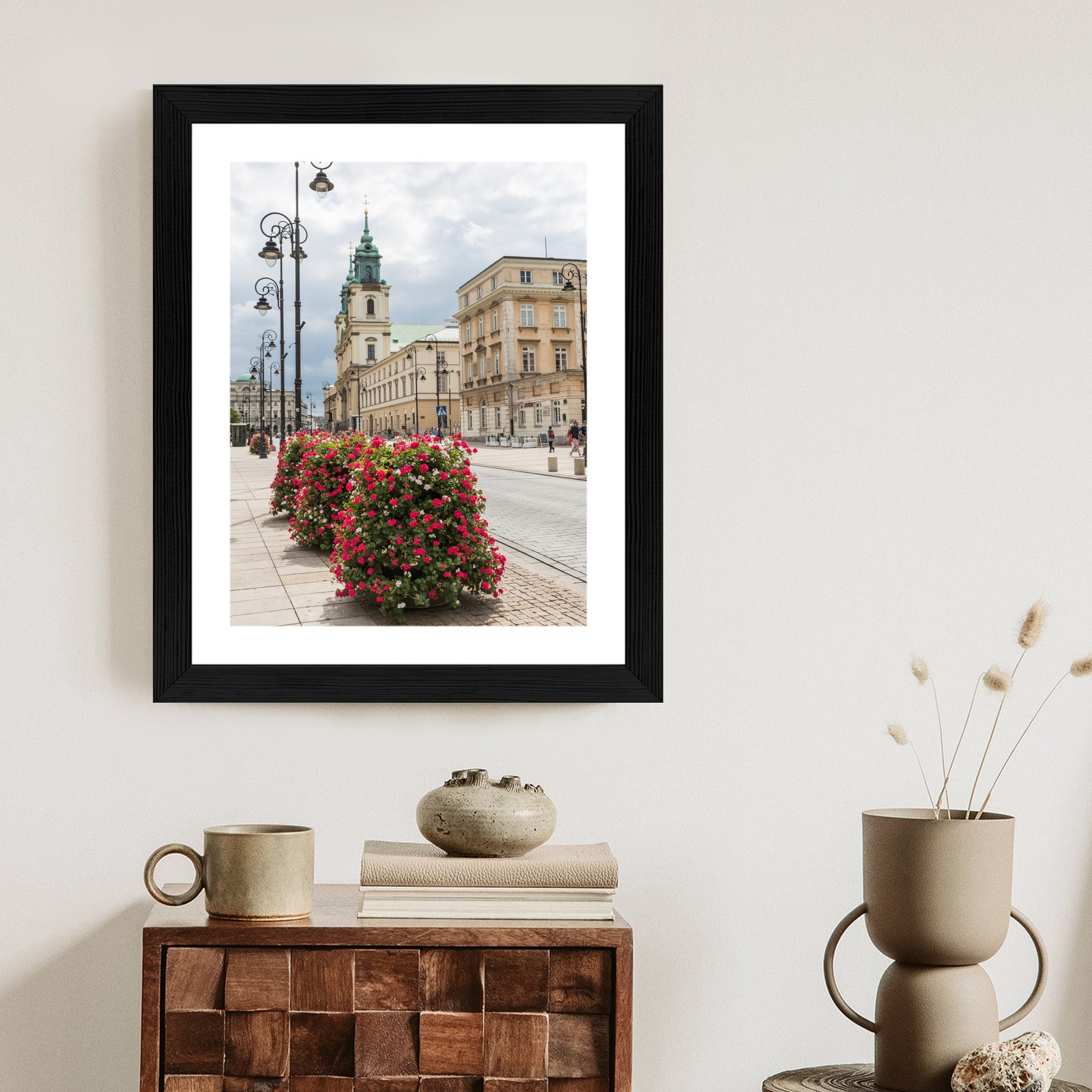 Plakat Kościół Świętego Krzyża W Dzielnicy Śródmieście W Warszawie Rama Aluminiowa Kolor Czarny