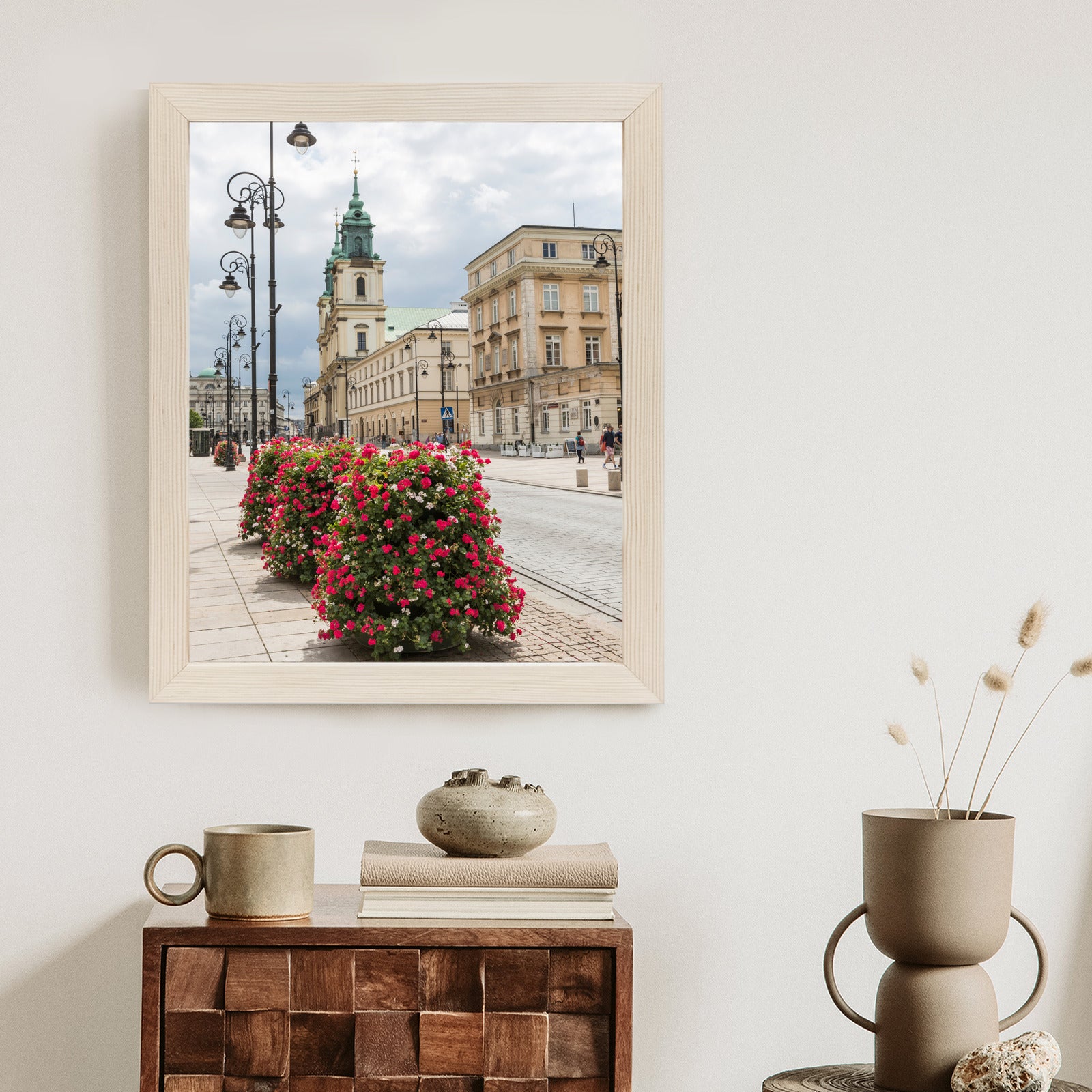 Plakat Kościół Świętego Krzyża W Dzielnicy Śródmieście W Warszawie Rama Aluminiowa Kolor Czarny