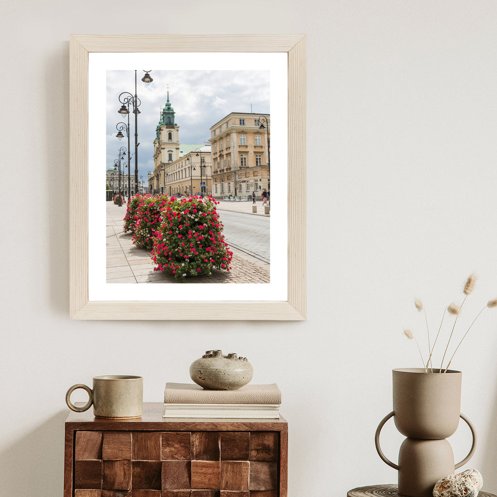 Plakat Kościół Świętego Krzyża W Dzielnicy Śródmieście W Warszawie Rama Aluminiowa Kolor Czarny