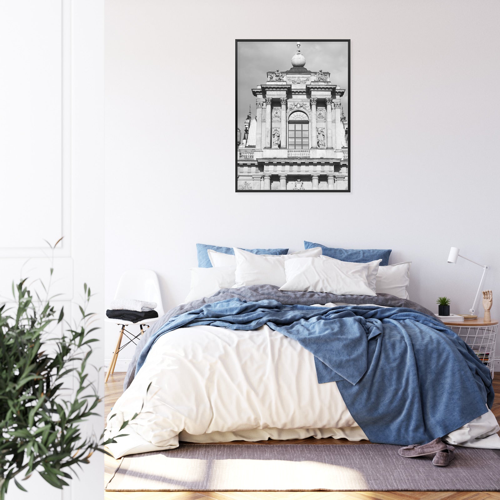 Plakat Zabytki Warszawy W Czarno Białych Kolorach Rama Aluminiowa Kolor Czarny
