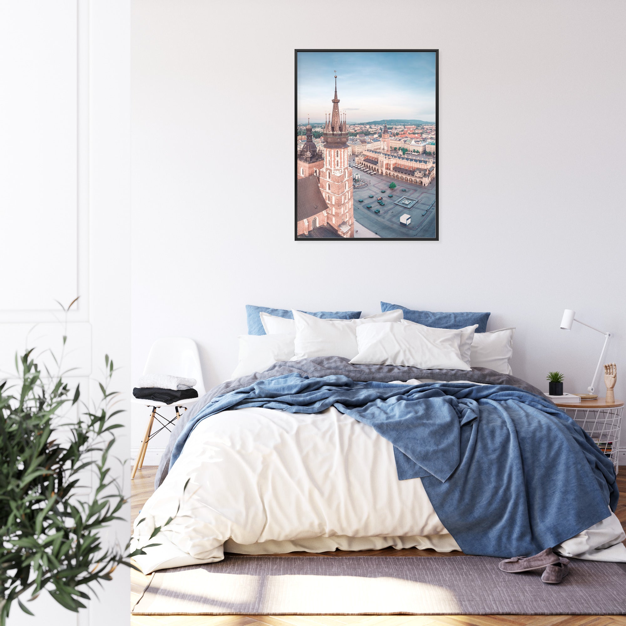 Plakat Widok Na Krakowski Rynek Z Lotu Ptaka Rama Aluminiowa Kolor Srebrny