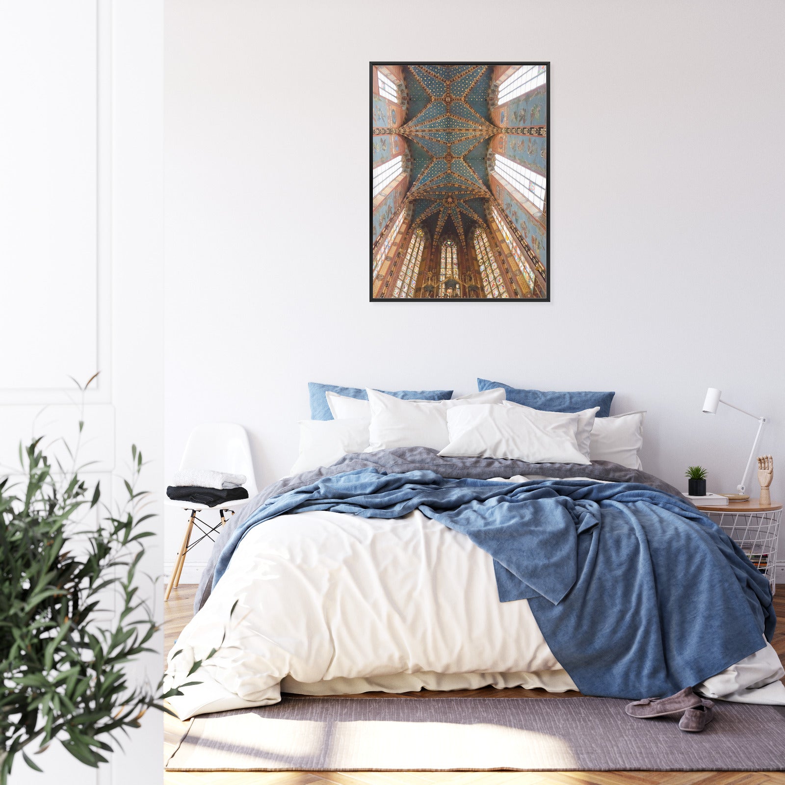 Plakat Sklepienie Bazyliki Mariackiej W Krakowie Rama Aluminiowa Kolor Czarny