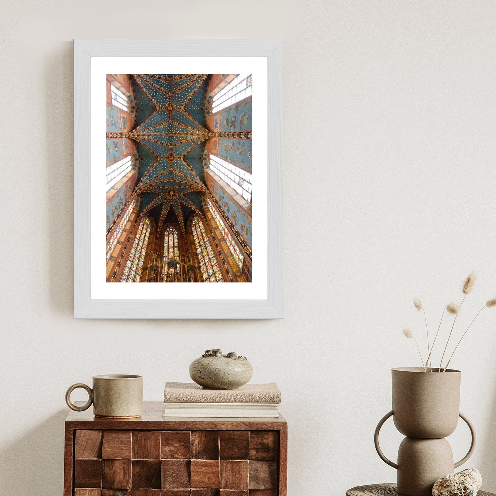 Plakat Sklepienie Bazyliki Mariackiej W Krakowie Rama Aluminiowa Kolor Czarny