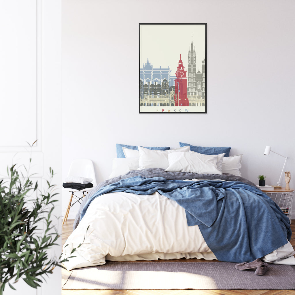 Plakat Słynna Architektura Krakowa Rama Aluminiowa Kolor Czarny