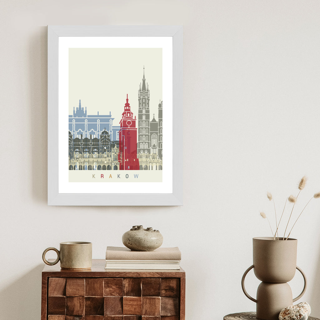 Plakat Słynna Architektura Krakowa Rama Aluminiowa Kolor Czarny