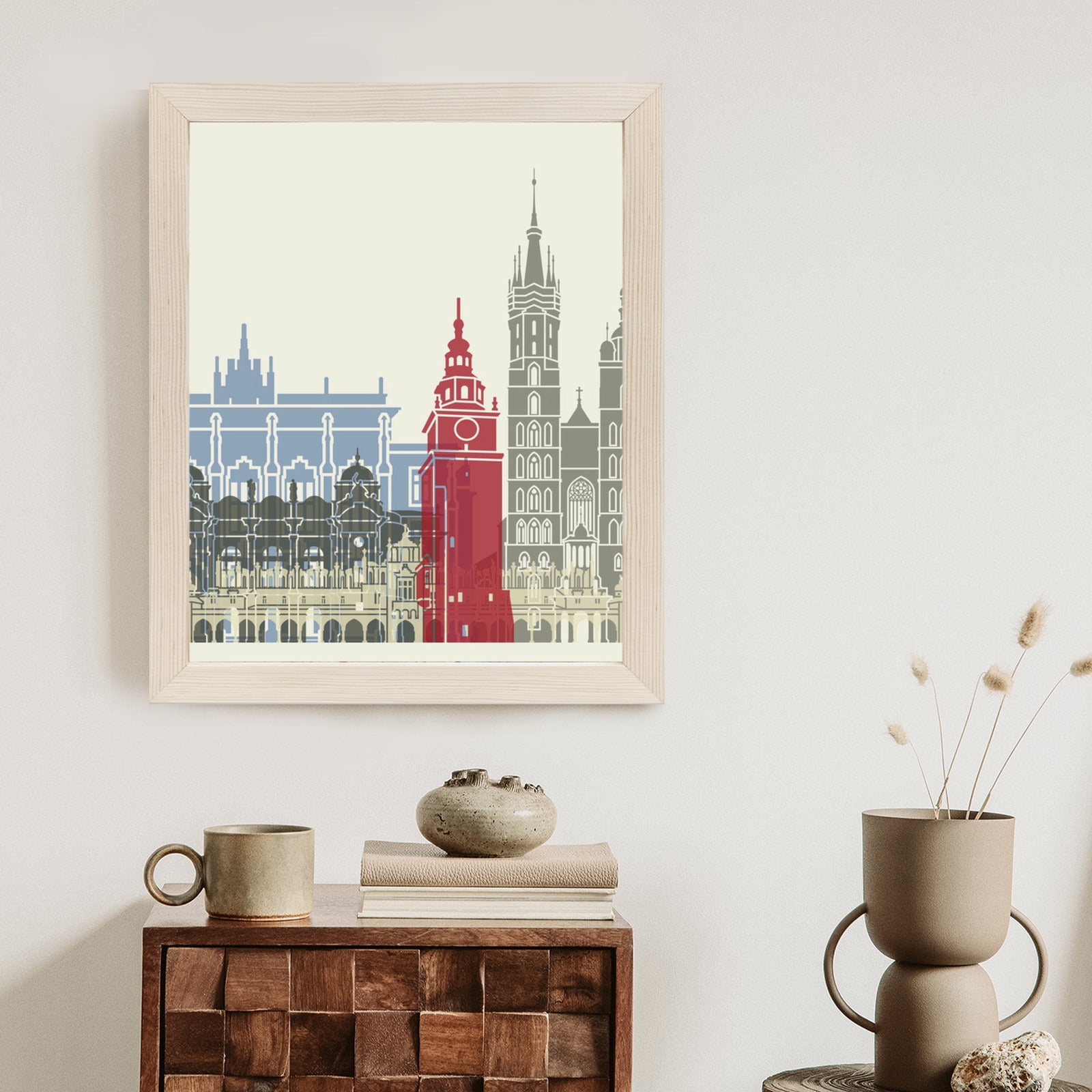 Plakat Słynna Architektura Krakowa Rama Aluminiowa Kolor Czarny