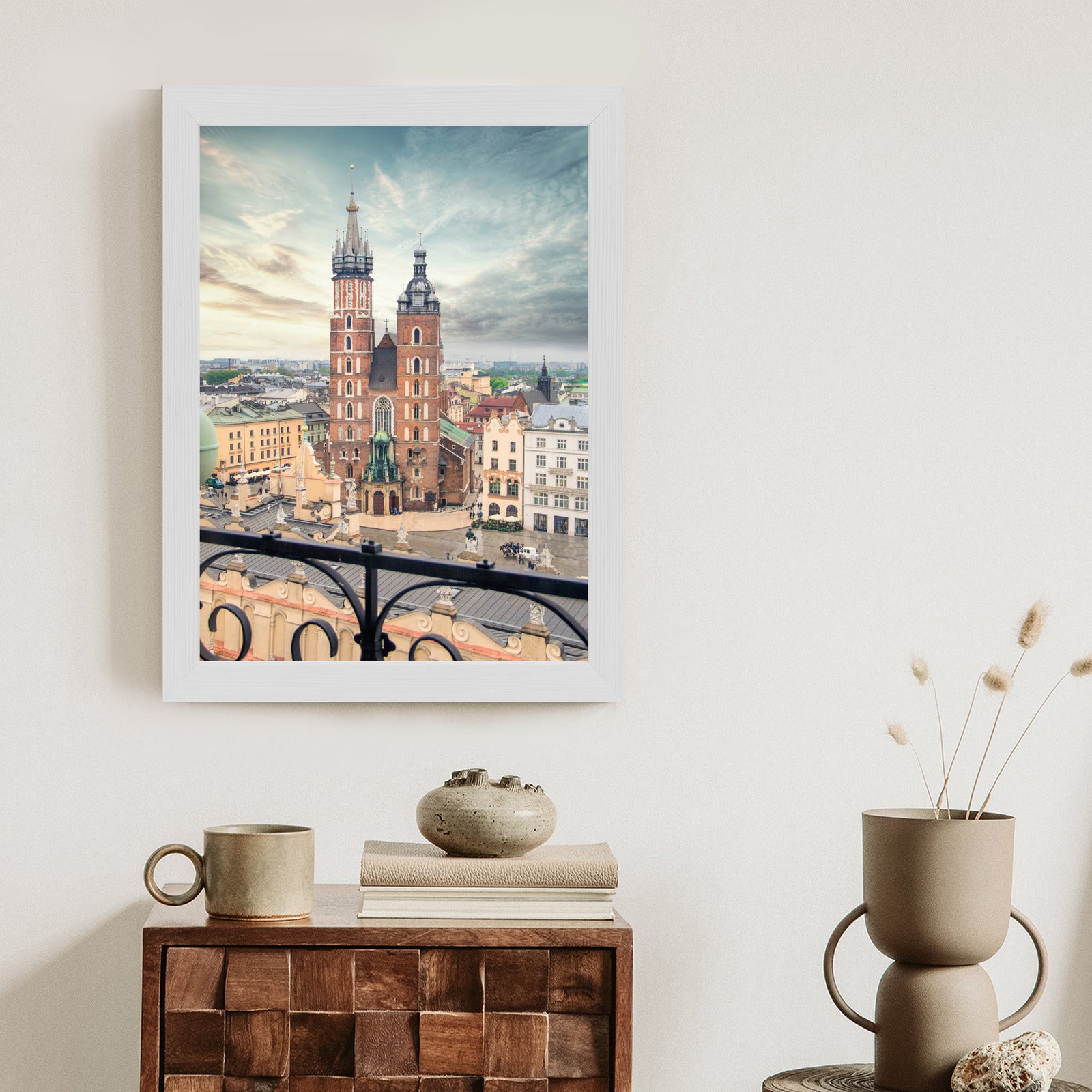 Plakat Kościół Mariacki W Krakowie Rama Aluminiowa Kolor Czarny
