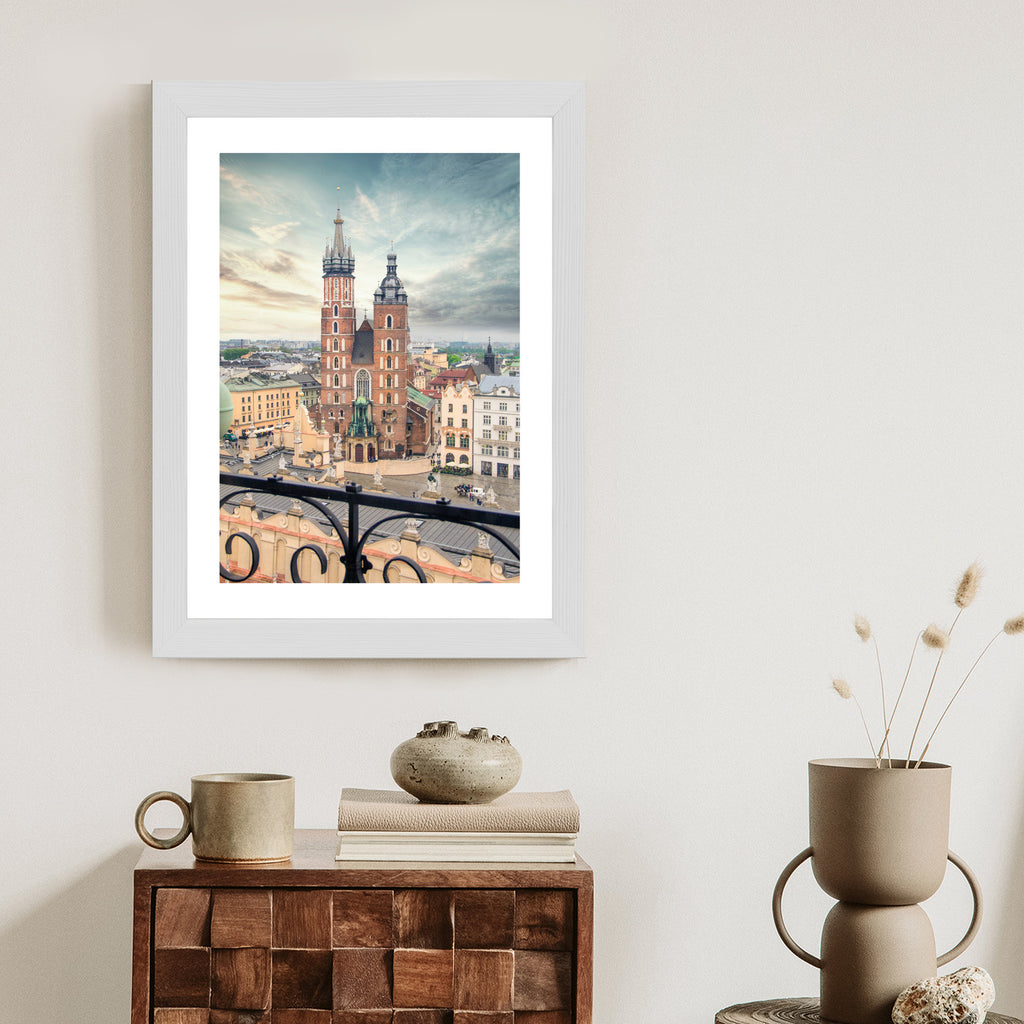 Plakat Kościół Mariacki W Krakowie Rama Aluminiowa Kolor Czarny