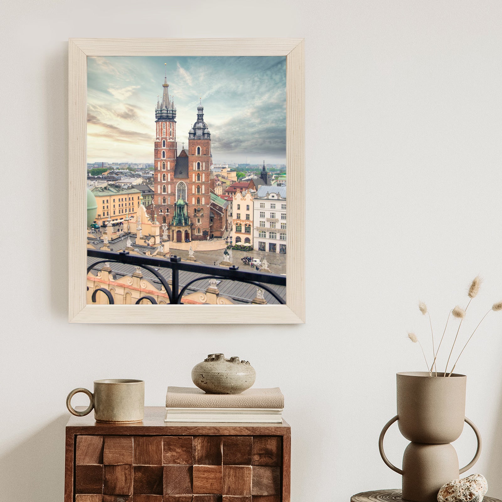 Plakat Kościół Mariacki W Krakowie Rama Aluminiowa Kolor Czarny