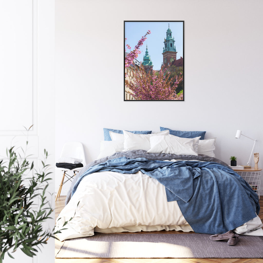 Plakat Wieże Katedry Wawelu Kraków Rama Aluminiowa Kolor Czarny