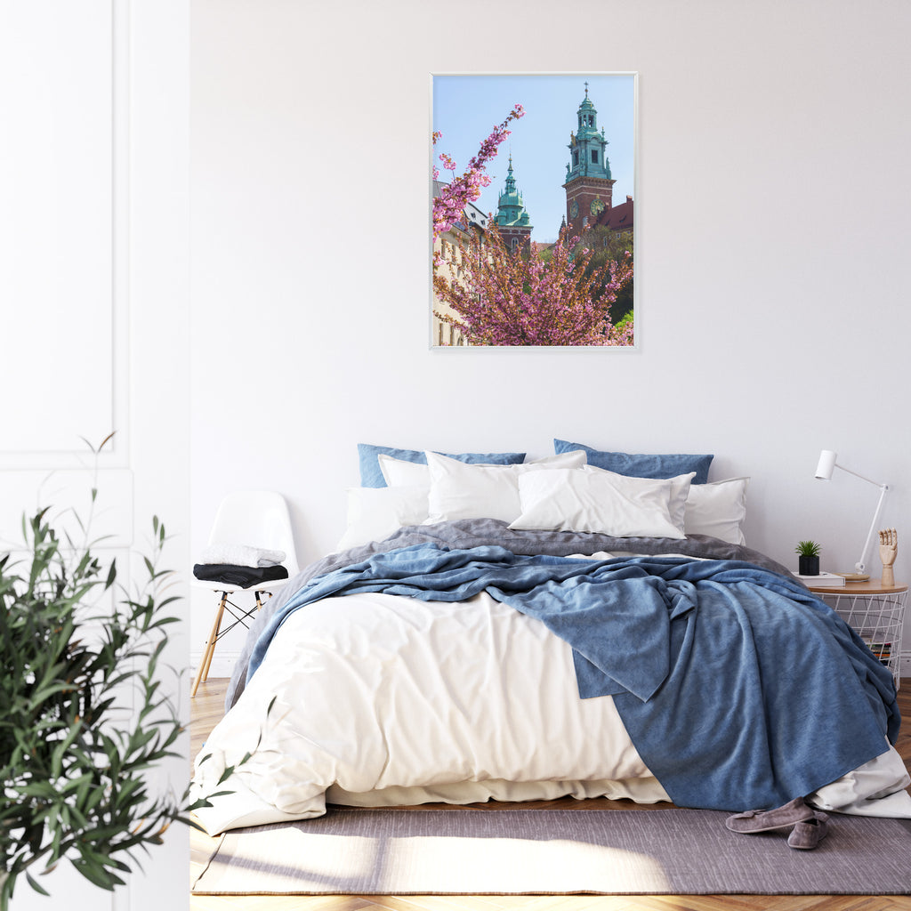 Plakat Wieże Katedry Wawelu Kraków Rama Aluminiowa Kolor Czarny