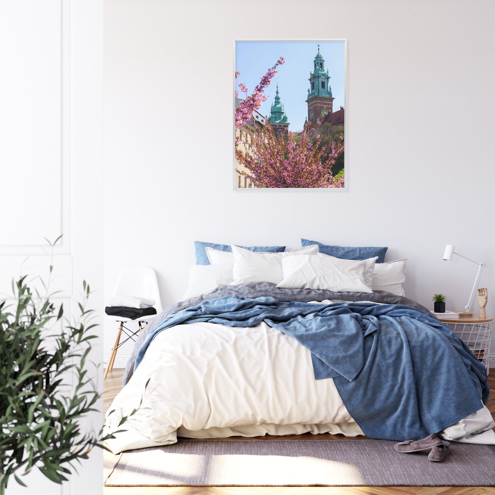 Plakat Wieże Katedry Wawelu Kraków Rama Aluminiowa Kolor Czarny