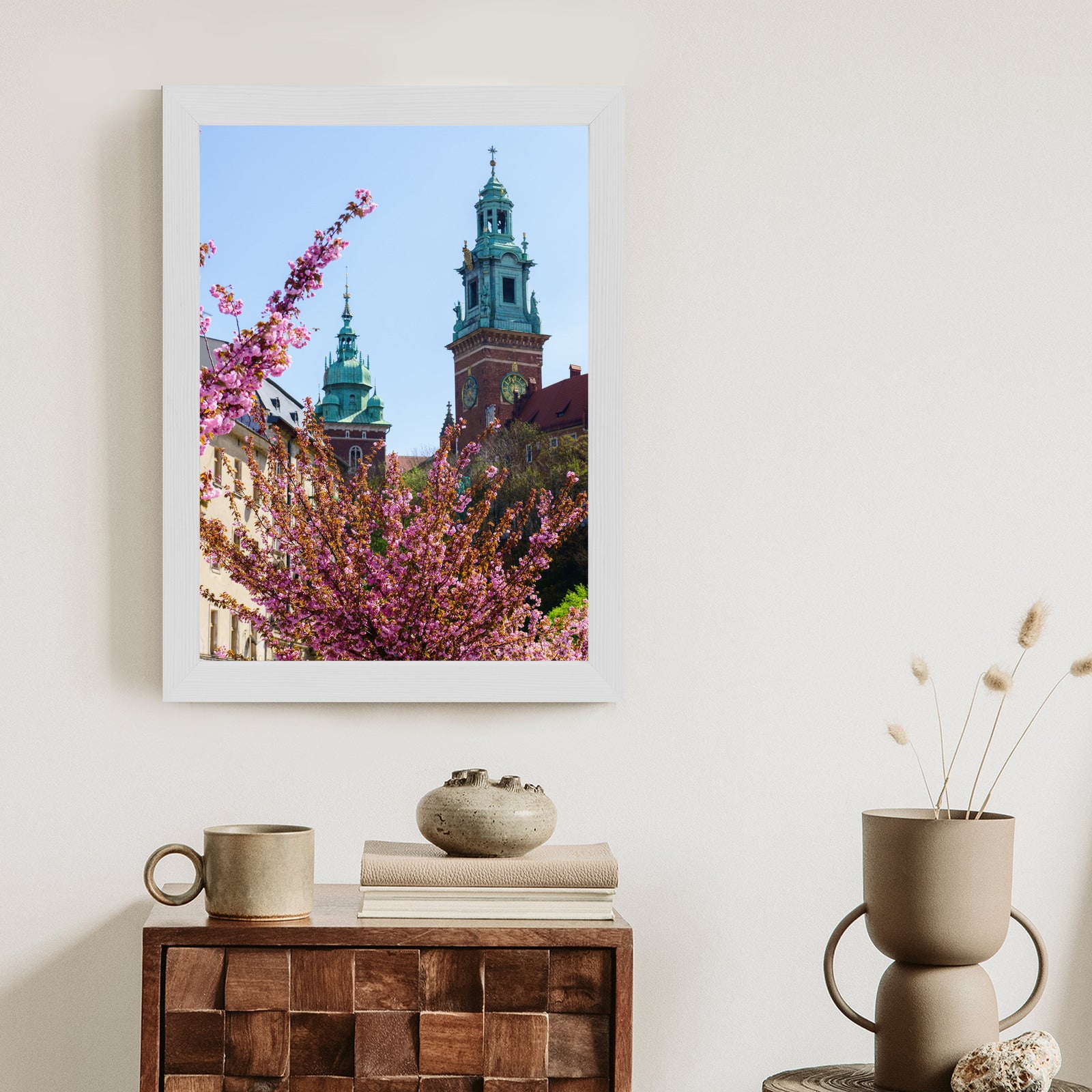 Plakat Wieże Katedry Wawelu Kraków Rama Aluminiowa Kolor Czarny