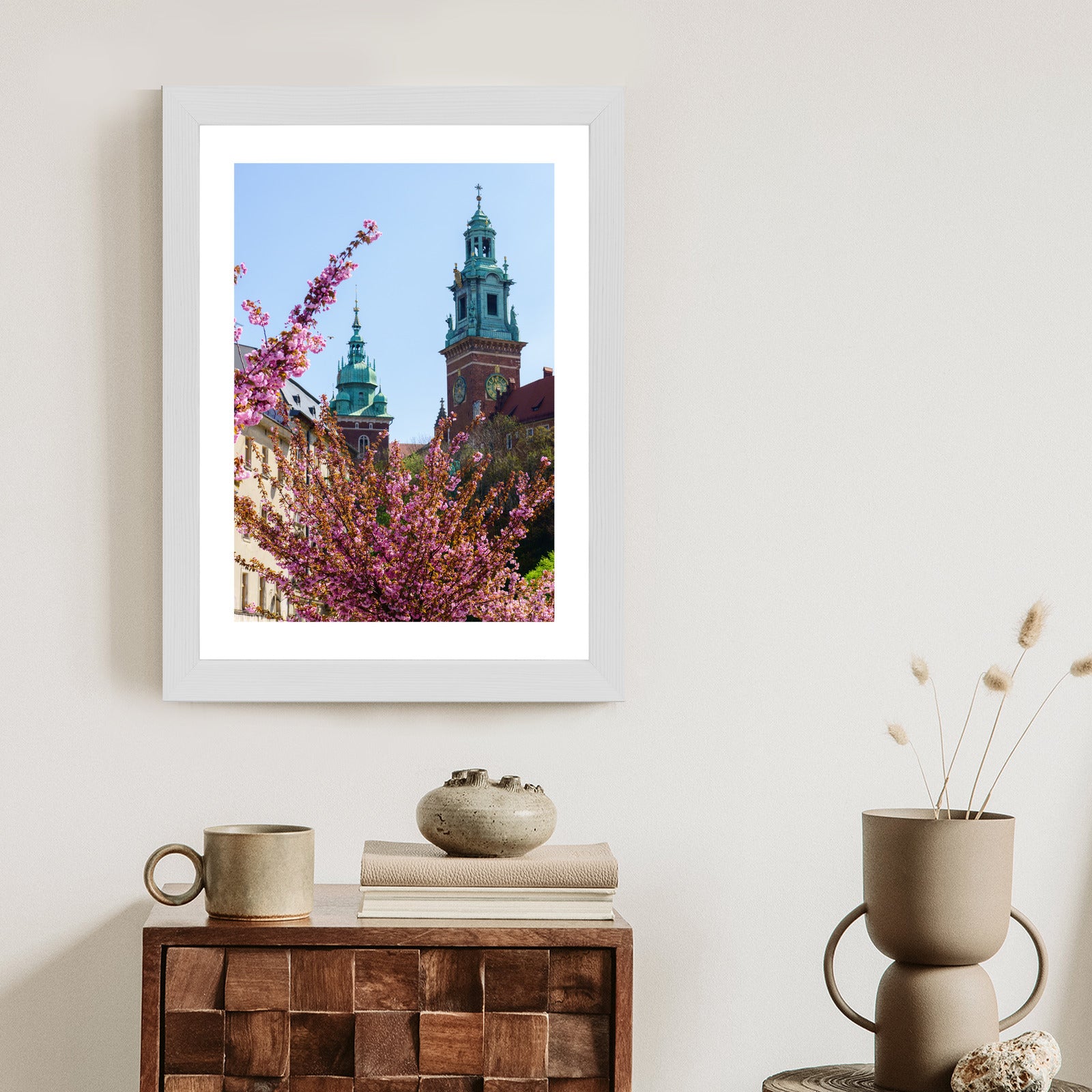 Plakat Wieże Katedry Wawelu Kraków Rama Aluminiowa Kolor Czarny