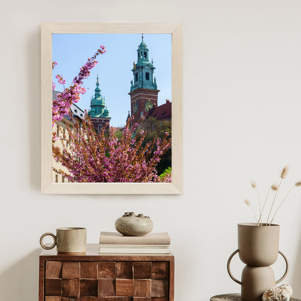 Plakat Wieże Katedry Wawelu Kraków Rama Aluminiowa Kolor Czarny
