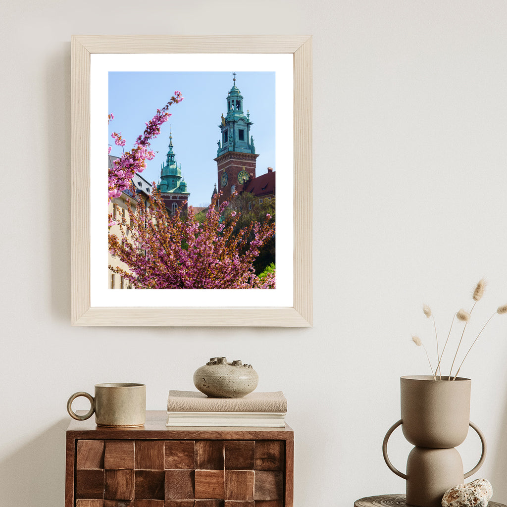 Plakat Wieże Katedry Wawelu Kraków Rama Aluminiowa Kolor Czarny