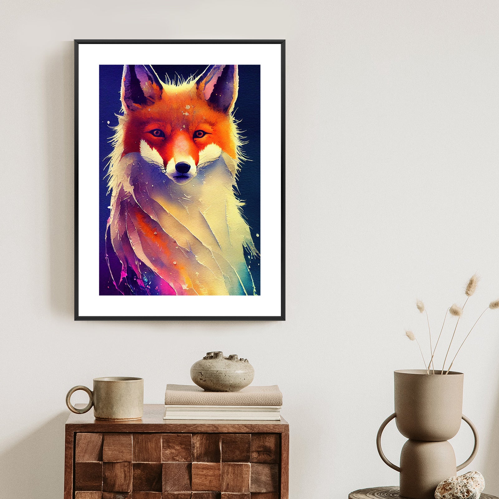 Plakat Piękny Portret Artystyczny Lisa Rudego