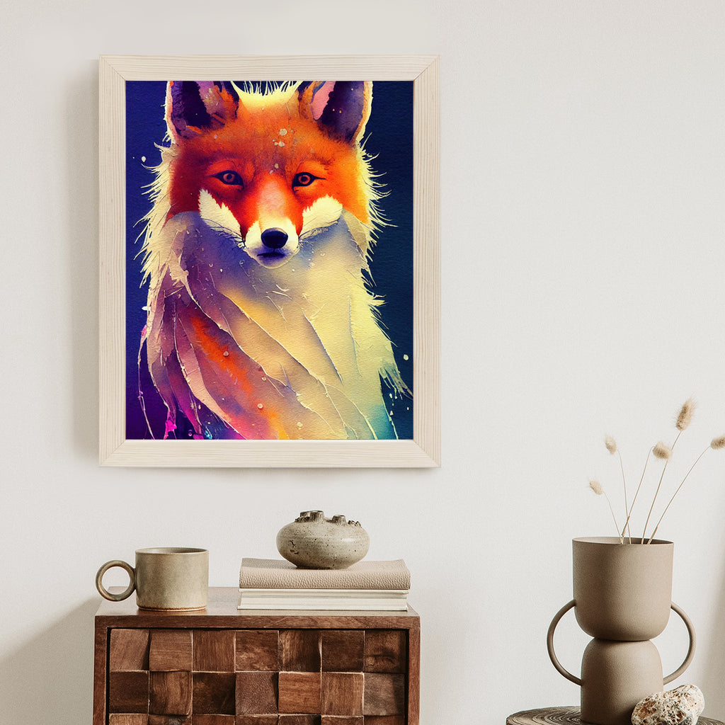 Plakat Piękny Portret Artystyczny Lisa Rudego