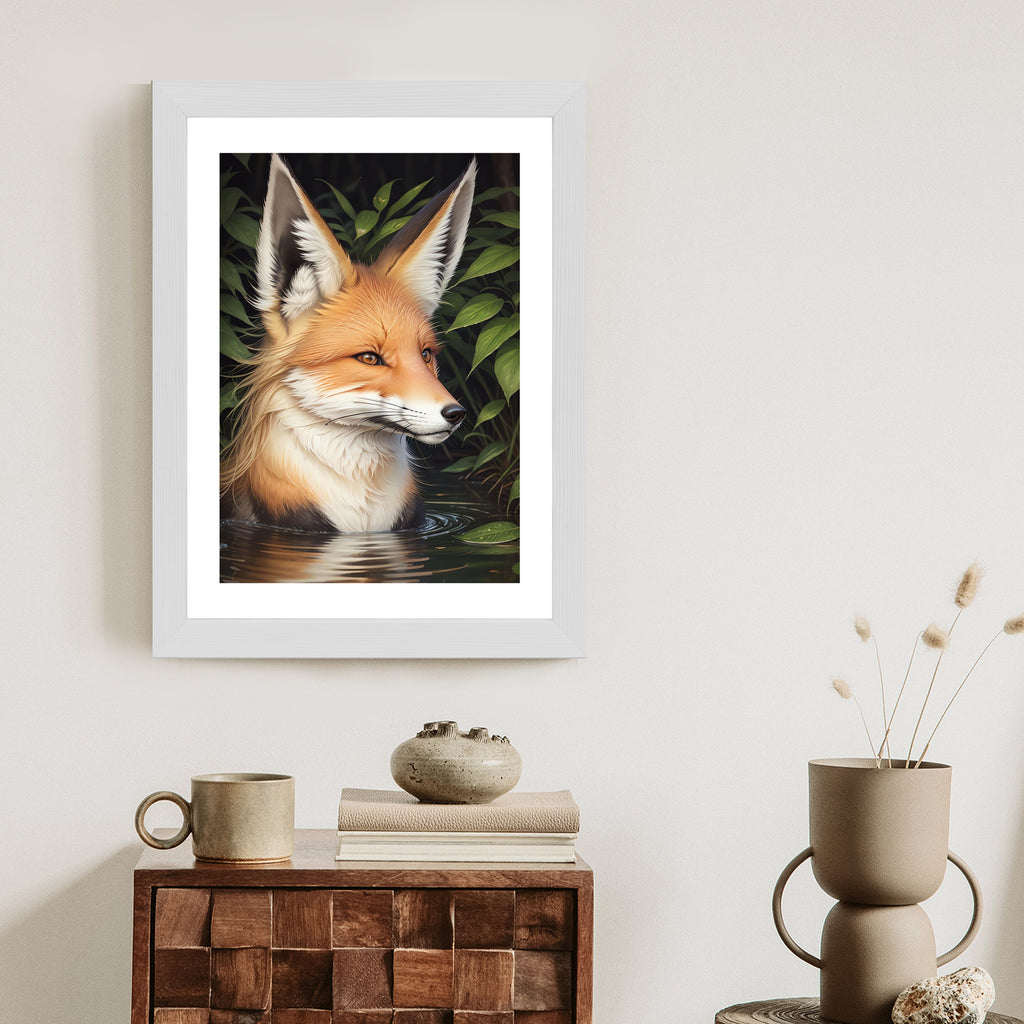 Plakat Portret Lisa W Wodzie Rama Drewniana Z Passe-Partout Kolor Naturalny