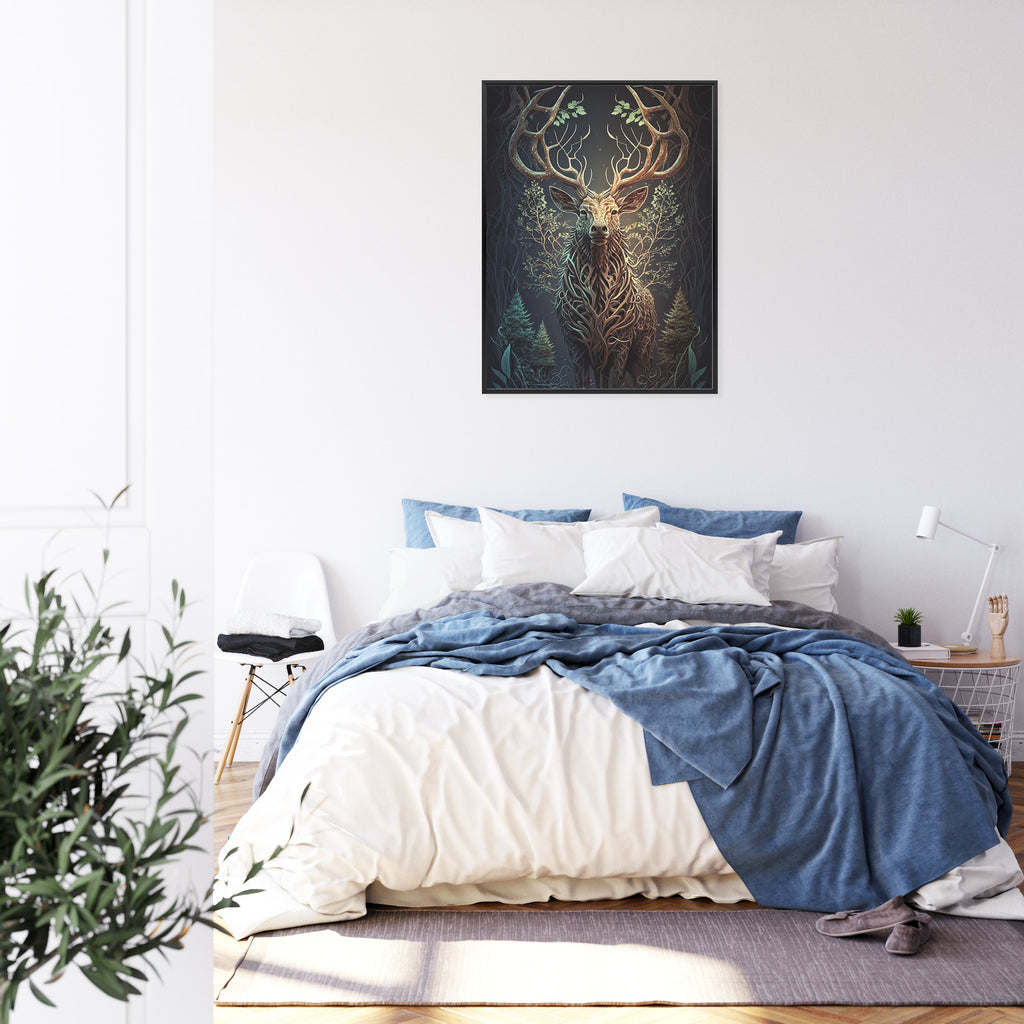 Plakat Leśny Jeleń Na Ilustracji