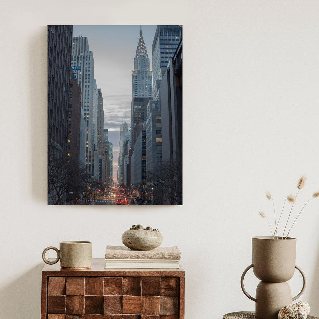 Plakat Widok Na Ulicę 42 Na Manhattanie Rama Aluminiowa Kolor Czarny