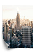 Plakat Nyc Widok Na Wieżowce O Poranku Rama Aluminiowa Kolor Czarny