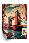 Plakat Tower Bridge Abstrakcyjna Ilustracja Rama Aluminiowa Kolor Czarny