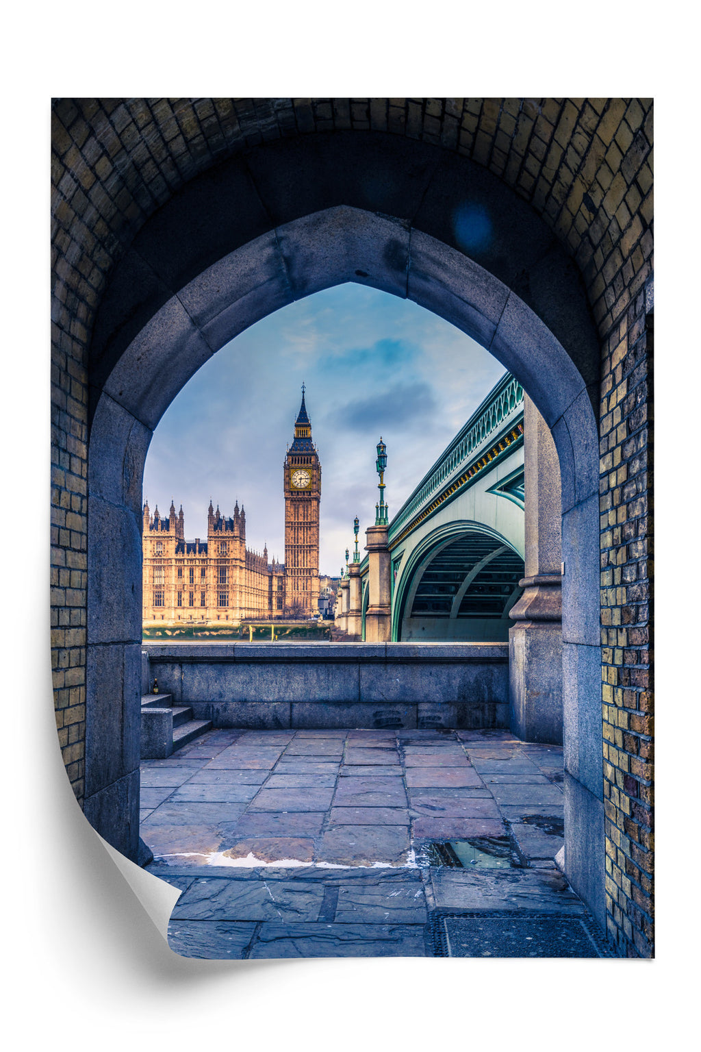 Plakat Big Ben I Pałac Westminsterski Rama Aluminiowa Kolor Czarny