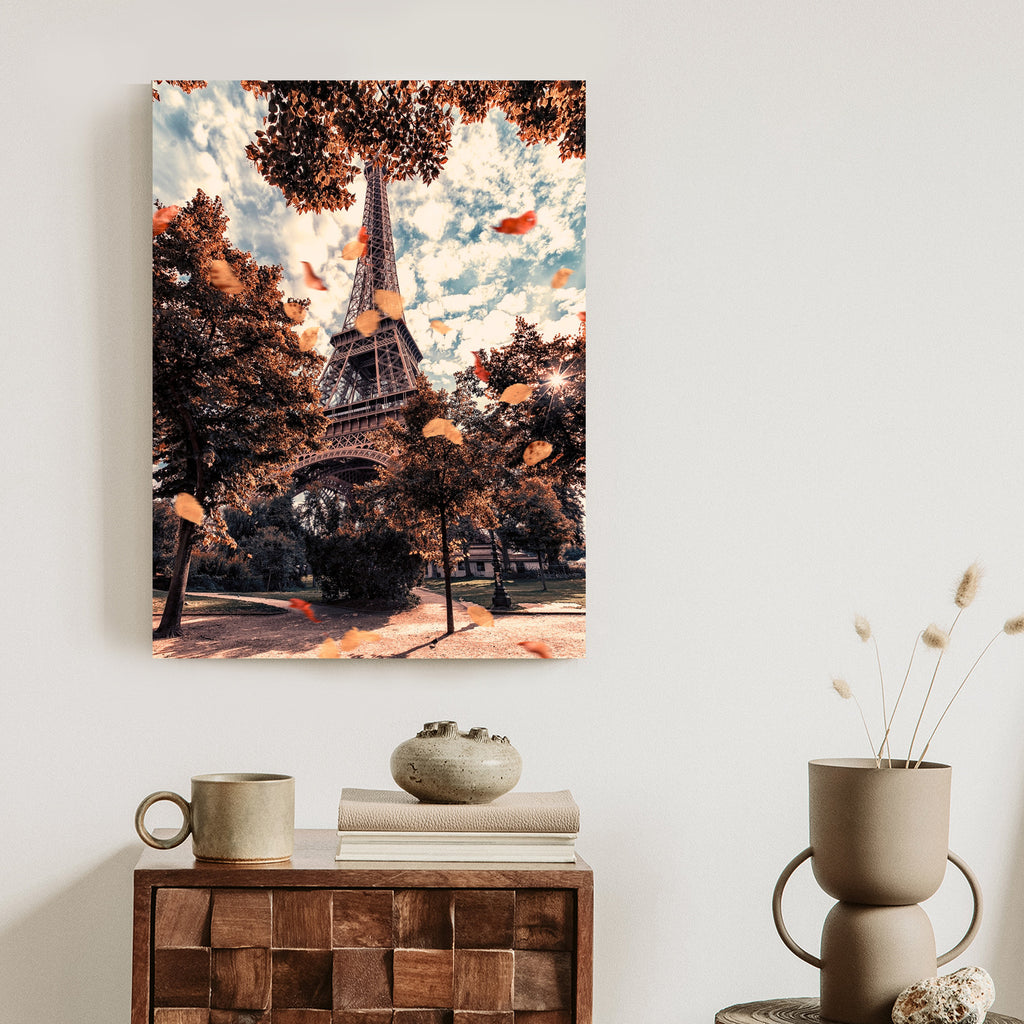 Plakat Paryż W Kolorach Jesieni Rama Aluminiowa Kolor Czarny