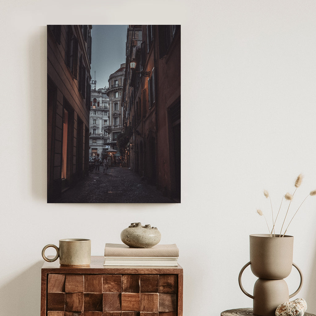Plakat Nocny Spacer Po Rzymie Rama Aluminiowa Kolor Czarny