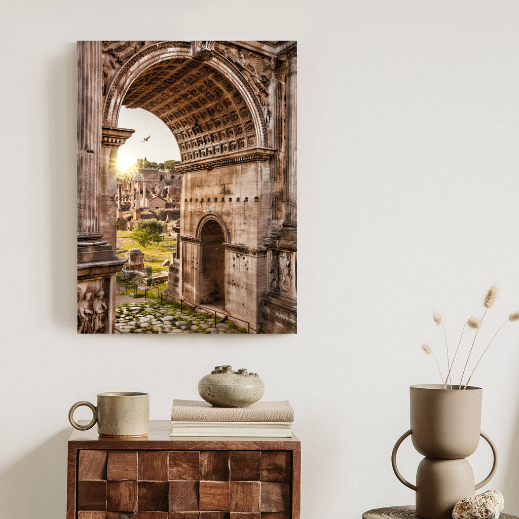 Plakat Architektura Forum Romanum W Rzymie Rama Aluminiowa Kolor Czarny