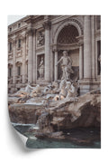 Plakat Fontanna W Rione Trevi Rzym Rama Aluminiowa Kolor Czarny