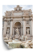 Plakat Rzymska Barokowa Fontanna Di Trevi Rama Aluminiowa Kolor Czarny