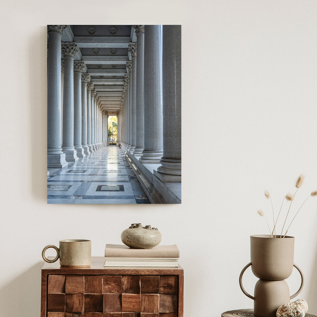 Plakat Rzymska Architektura Kolumny Rama Aluminiowa Kolor Czarny