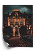 Plakat Oświetlona Architektura W Rzymie Nocą Rama Aluminiowa Kolor Czarny