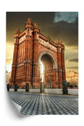 Plakat Łuk Triumfalny Słynna Budowla W Barcelonie Rama Aluminiowa Kolor Czarny