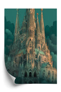 Plakat Sagrada Familia Secesyjny Kościół W Barcelonie Rama Aluminiowa Kolor Czarny