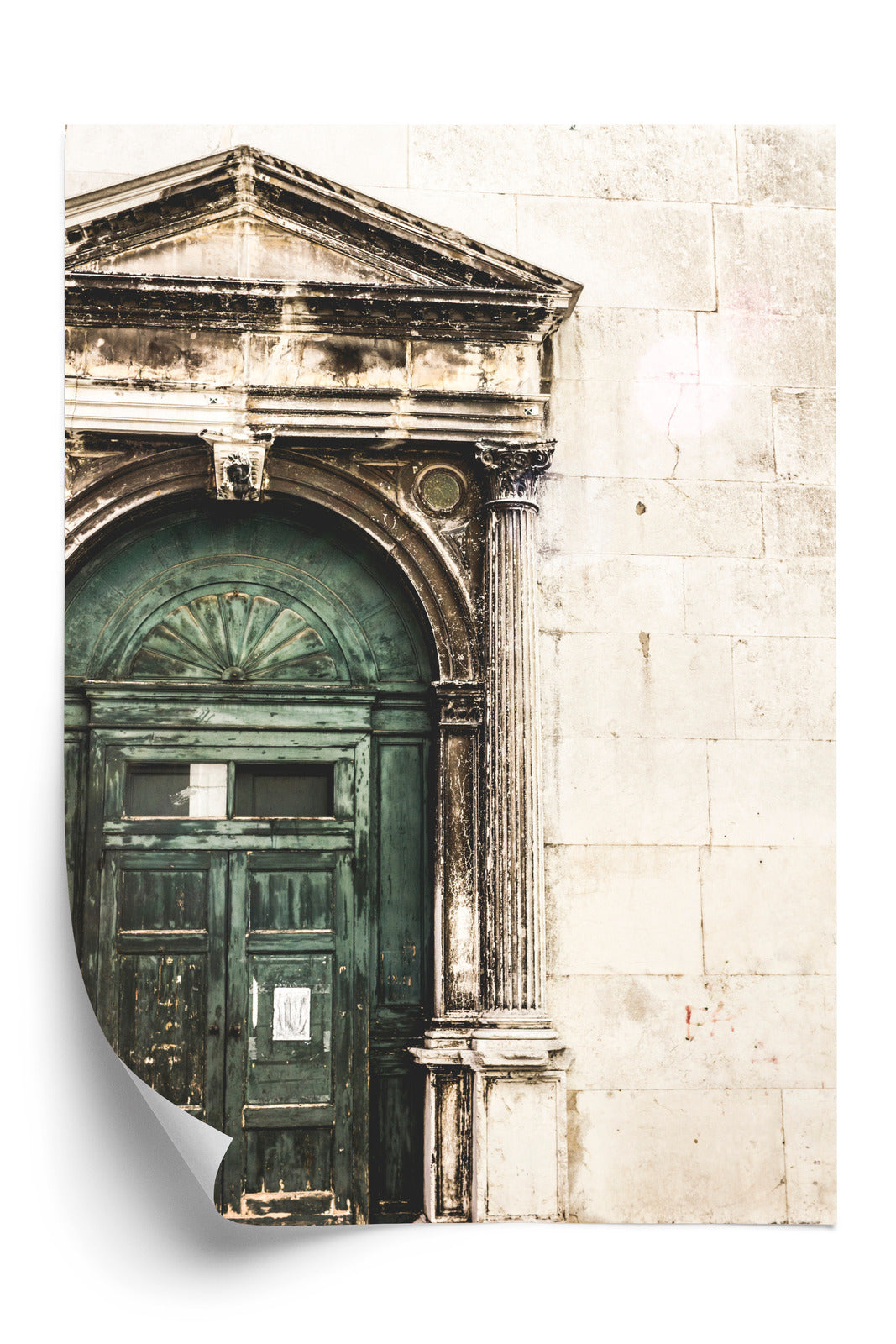 Plakat Stare Drzwi Architektura W Wenecji Rama Aluminiowa Kolor Czarny