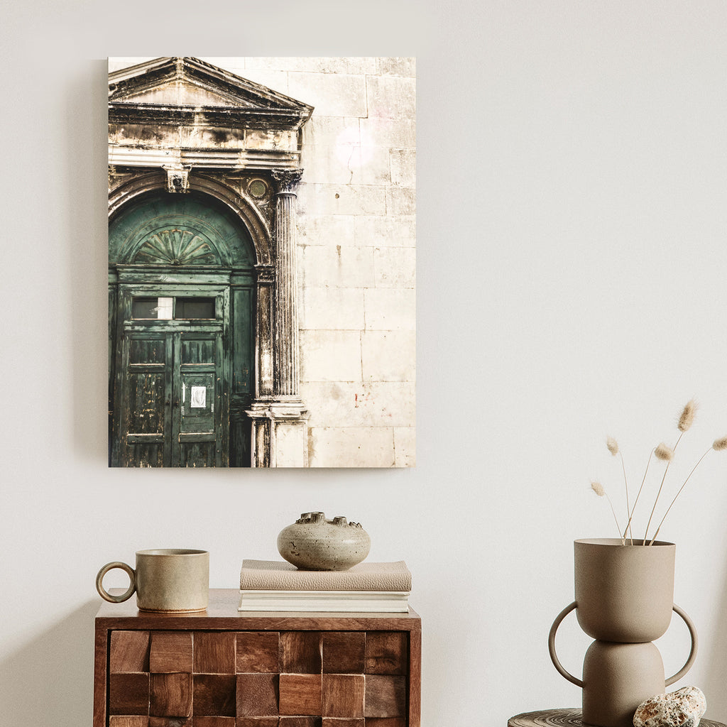 Plakat Stare Drzwi Architektura W Wenecji Rama Aluminiowa Kolor Czarny