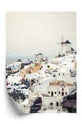 Plakat Widok Na Miasteczko Oia Na Santorini Rama Aluminiowa Kolor Czarny