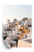 Plakat Zjawiskowa Architektura Miasteczka Oia Na Santorini Rama Aluminiowa Kolor Czarny
