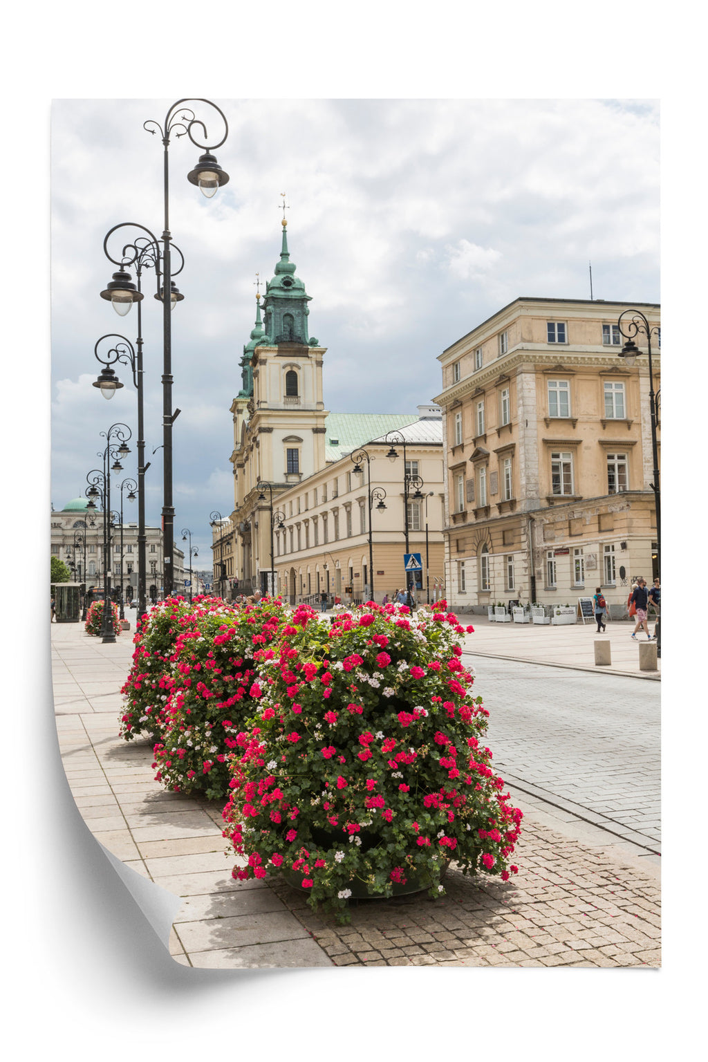 Plakat Kościół Świętego Krzyża W Dzielnicy Śródmieście W Warszawie Rama Aluminiowa Kolor Czarny