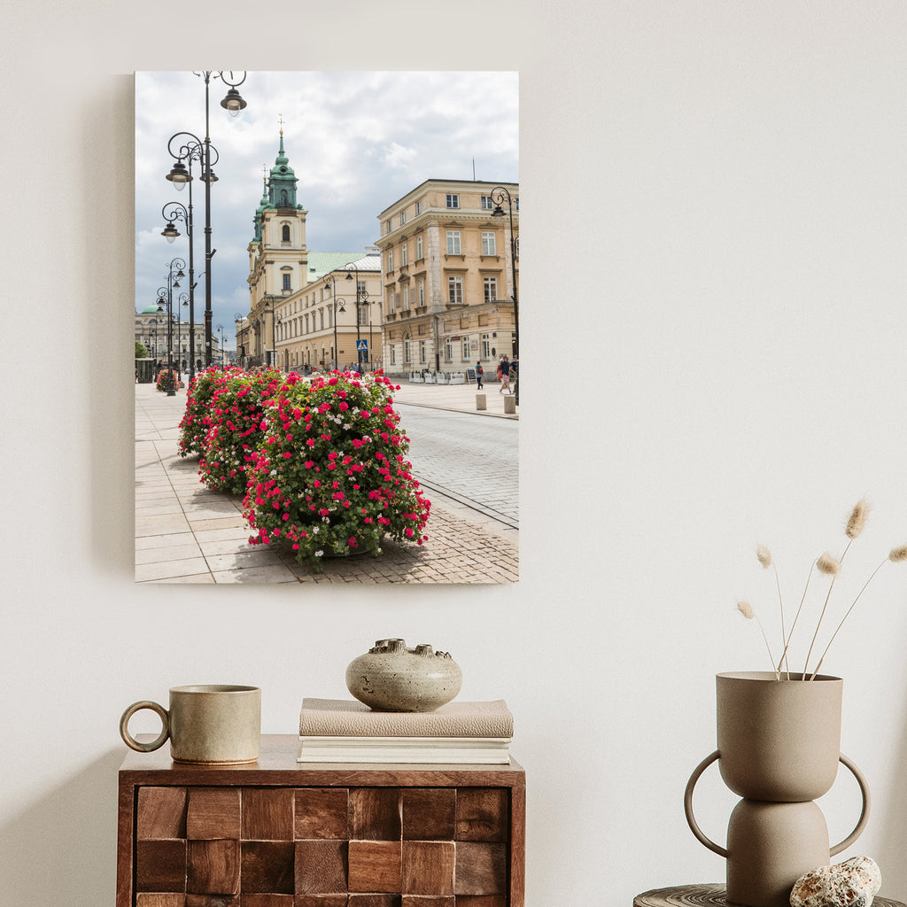 Plakat Kościół Świętego Krzyża W Dzielnicy Śródmieście W Warszawie Rama Aluminiowa Kolor Czarny