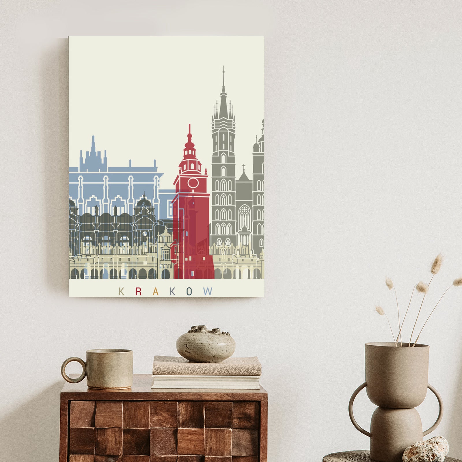 Plakat Słynna Architektura Krakowa Rama Aluminiowa Kolor Czarny